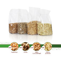 Набор зерна для проращивания №1 (пшеница, рожь, овес, зеленая гречка) 1 кг